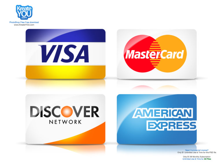 Names Of Major Credit Cards